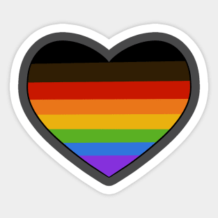 Queer POC Heart Sticker